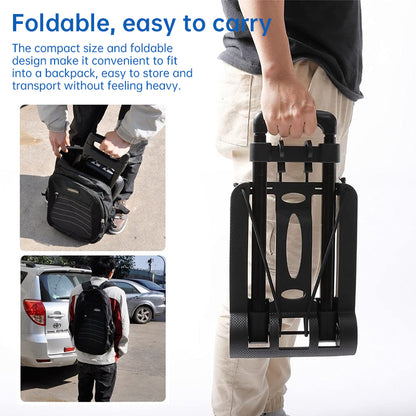 Foldable portable carts: wheel, luggage, hand truck, trolley, travel - shopping, household.