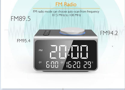 FM Radio FM Creative Alarm Clock Hotel Bedroom Bedside USB Charging Port Electronic Digital Clock