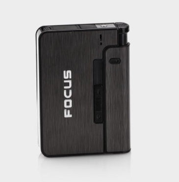 2x Aluminum Alloy Flame Automatic Cigarette Case Variants