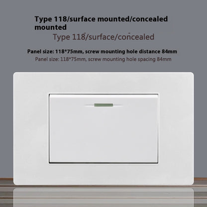 118 Type White 16A Israel Socket Panel