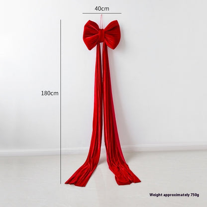 Christmas Decoration Velvet Large Bow Decoration