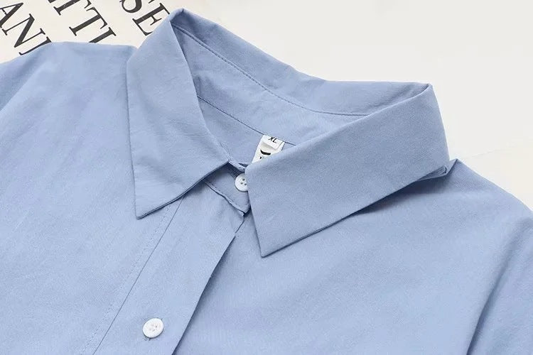 Waist Long-sleeved Shirts Are Stylish And Slim All-match