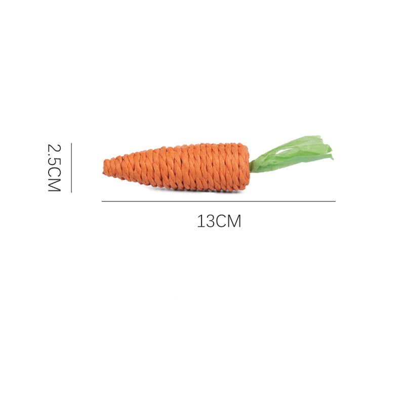 Cat Toys Carrot Bites Paper Toys Ringing Stones Cat Sticks Self Hi Tooth Grinding Sticks Interactive Pet Products