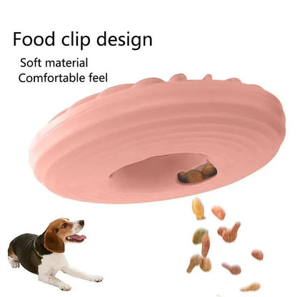Soft Round TPR Leakage Food Pet Toy Interactive Puppy Feeder Teether Dog Slow Feeding Puzzle Entertainment For Puppy Toys