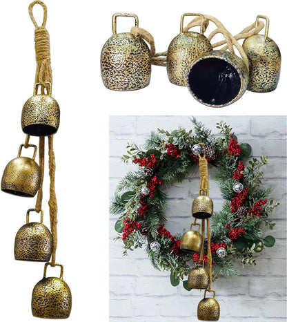 Retro Metal Bell Garden Courtyard Christmas Decorations