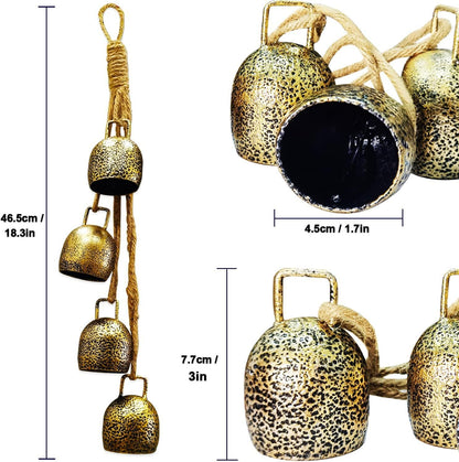 Retro Metal Bell Garden Courtyard Christmas Decorations