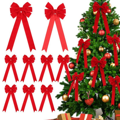 Christmas Tree Home Decorative Bowknot Garland Pendant