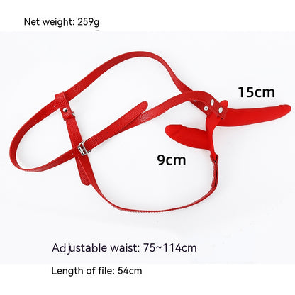 Wear Leather Pants Penis Dildo Husband And Wife Shared Appliance