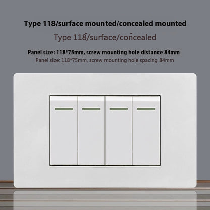 118 Type White 16A Israel Socket Panel