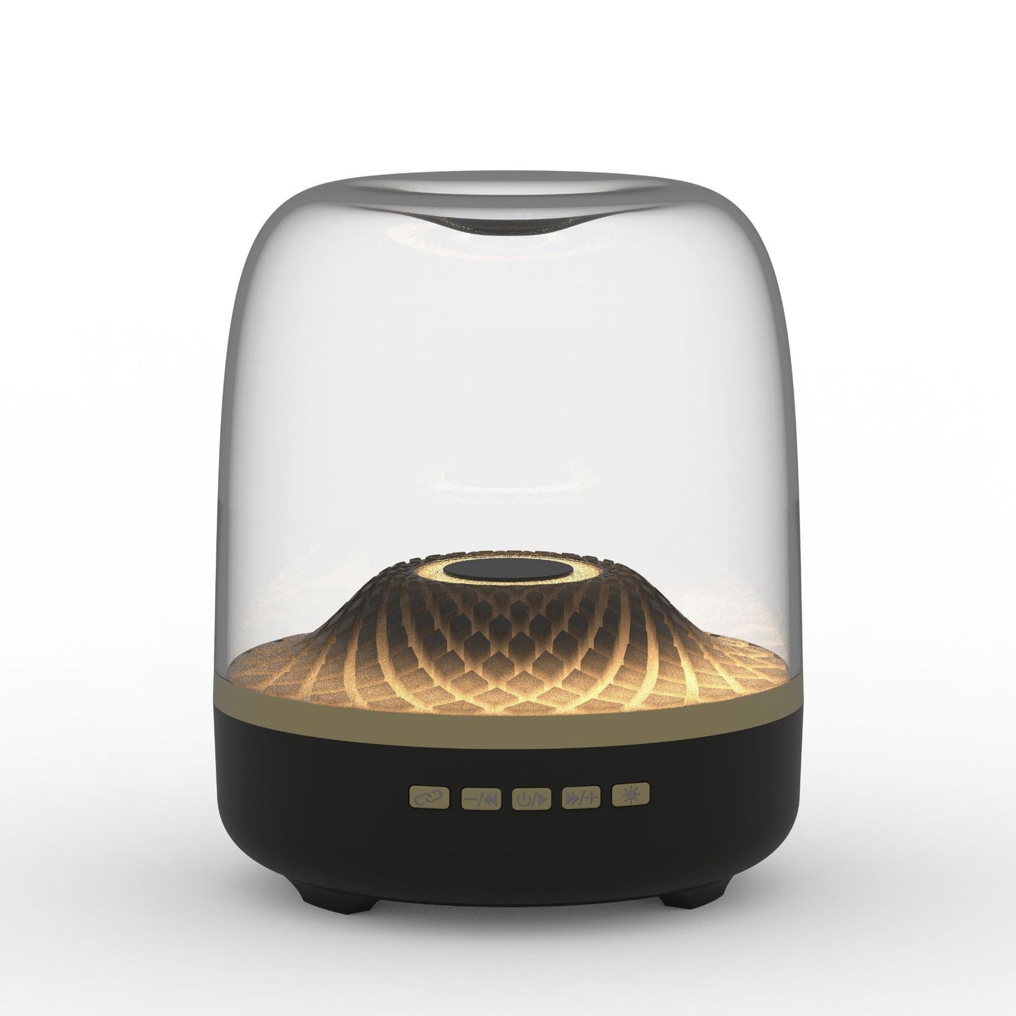 Desktop Subwoofer Bluetooth Audio Black Gold Speaker