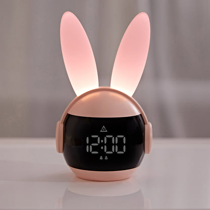 Smart Charging Night Light Eye Protection Bunny Children Clock