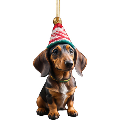 Christmas Tree Pendant Acrylic Ornaments Inside Car