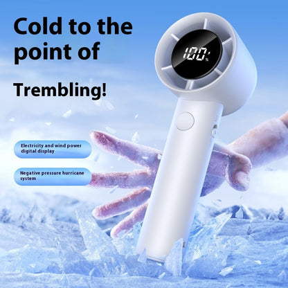 Handheld High-speed Fan, Speed Non-polar Adjustable Wind, Outdoor Super Endurance, Little Fan Strong Wind