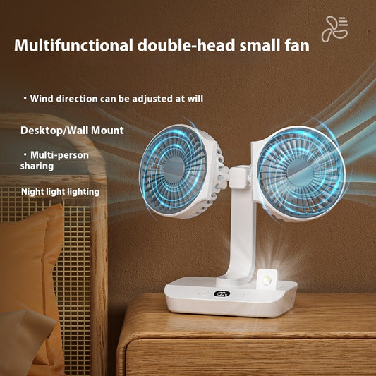 Multi Functional Dual Head Ultra Endurance Small Fan