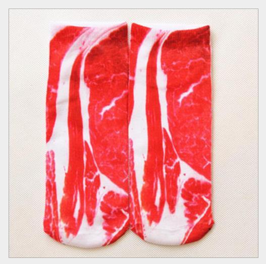 3D Printing Socks Flip Flops Cartoon Creative Socks Men And Women Couple Socks