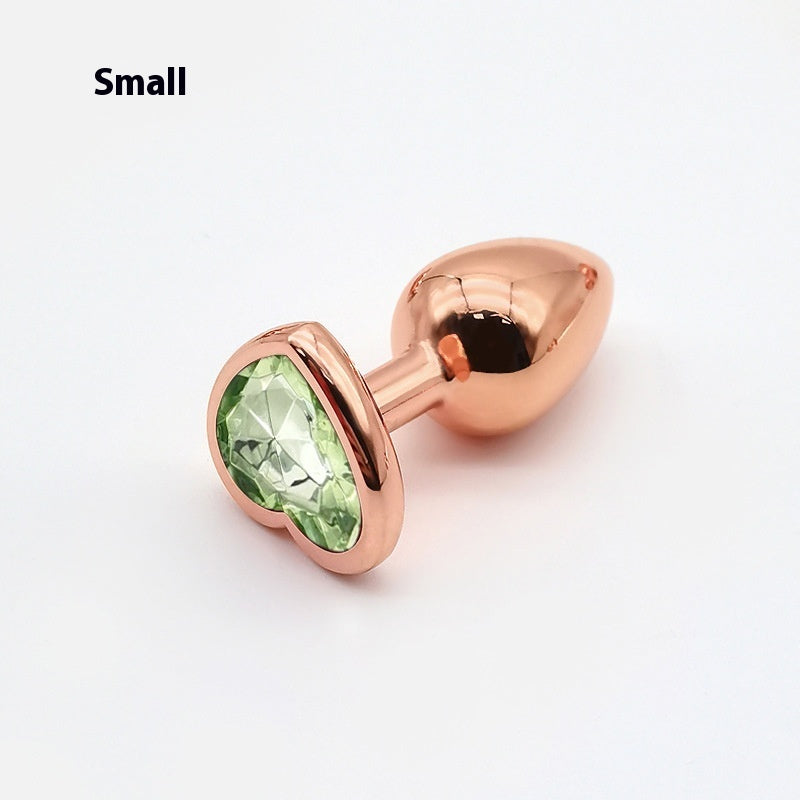 Heart-shaped Small Size Rose Gold Metal Women's Adult Products
