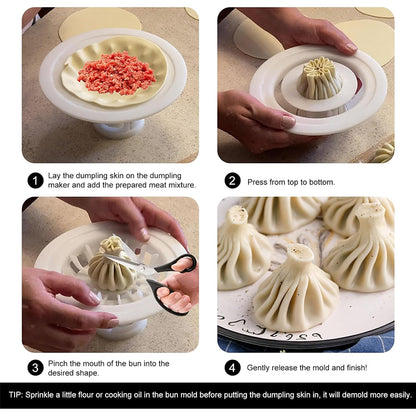 Plastic Baozi & Dumpling Maker -  Easy Home Kitchen Tool for Deliciousness