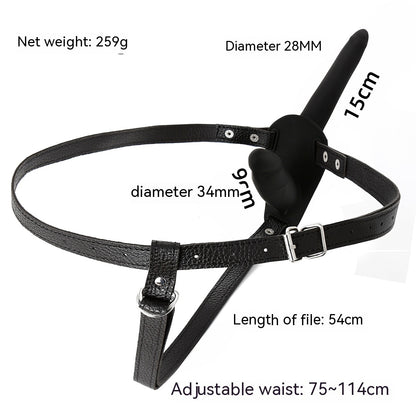 Wear Leather Pants Penis Dildo Husband And Wife Shared Appliance