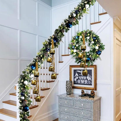 Retro Metal Bell Garden Courtyard Christmas Decorations