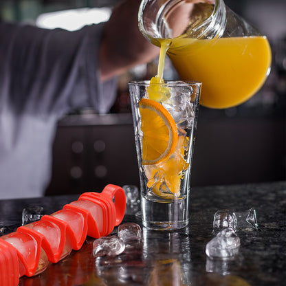 Creative Ice Cube Mold: 10 - Grid Pull - out Bar, Silicone, for Home Bars/Kitchens