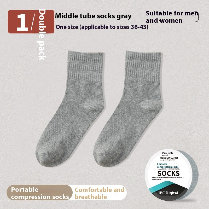 Disposable Socks Mid-calf Compression Socks Deodorant And Sweat-absorbing Summer Portable Disposable