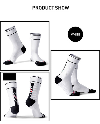 Male and female compression cycling socks