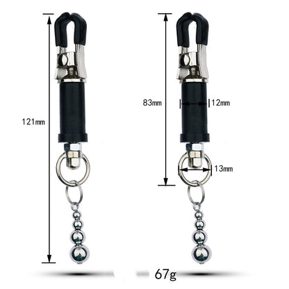 Metal Toys Silver Nipple Clamp Crab Butterfly Clip Pendant Silver Calabash Pendent