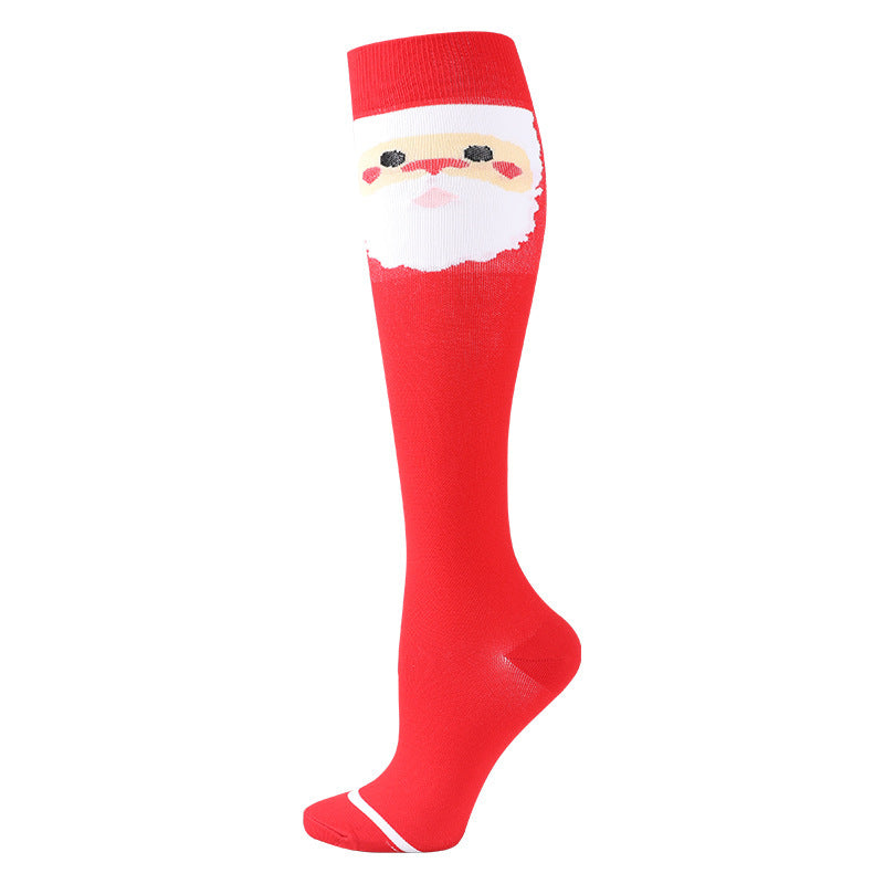 Men's And Women's Fashion Simple Christmas Sports Compression Socks
