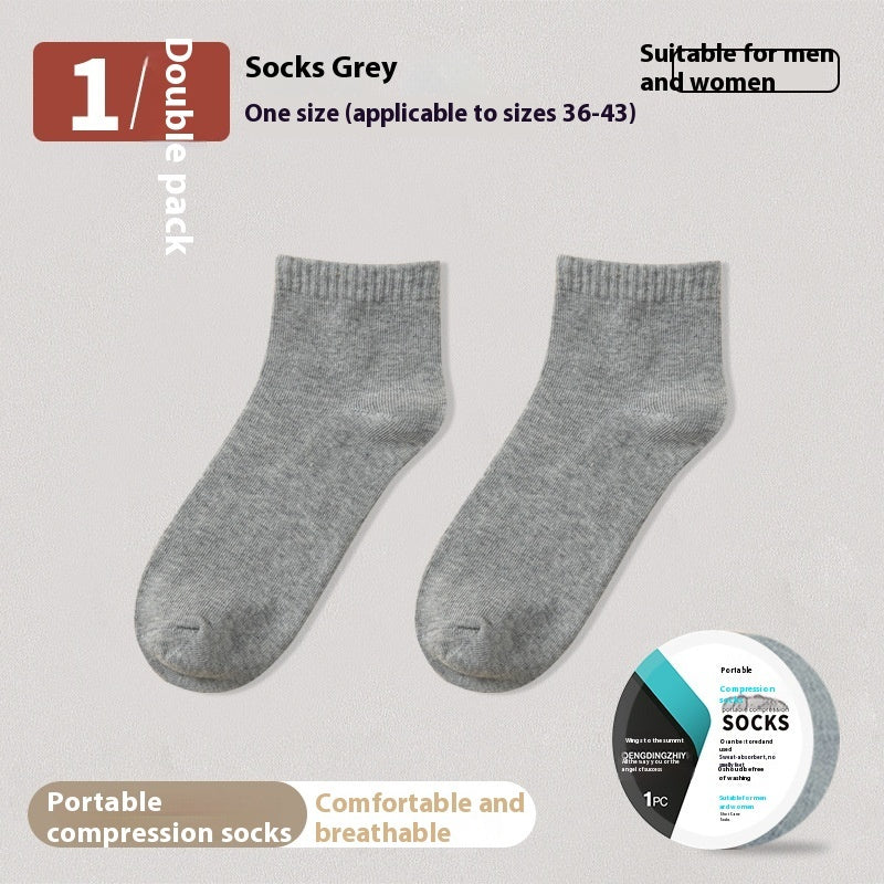 Disposable Socks Mid-calf Compression Socks Deodorant And Sweat-absorbing Summer Portable Disposable