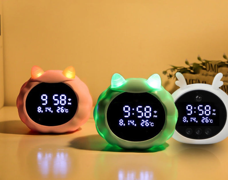 Multifunctional Smart Alarm Clock Voice Dialogue Human Body Induction