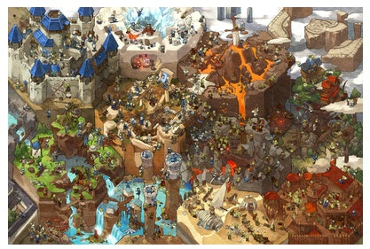 Hand-painted Version Of Happy Town Wooden 5000 Pieces Adult Puzzle 1000 Puzzle Anime Toys