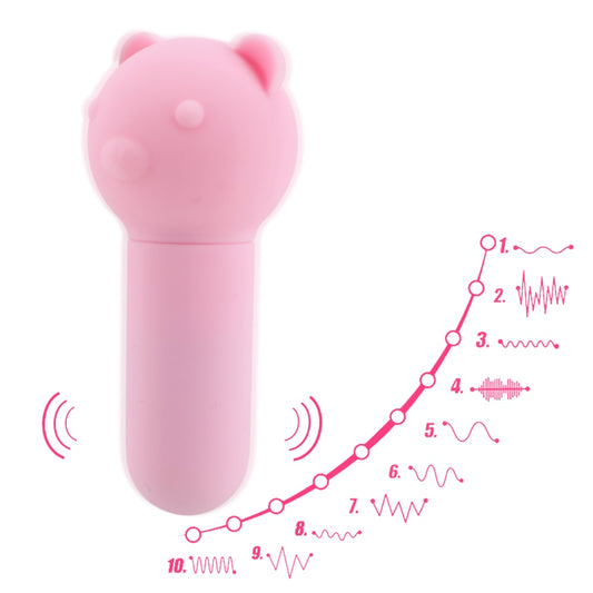 IKOKY 10 Frequency Bullet Vibrating Egg Clitoris Stimulator USB charging G-spot Massager Little Bear Vibrator Sex Toys For Women