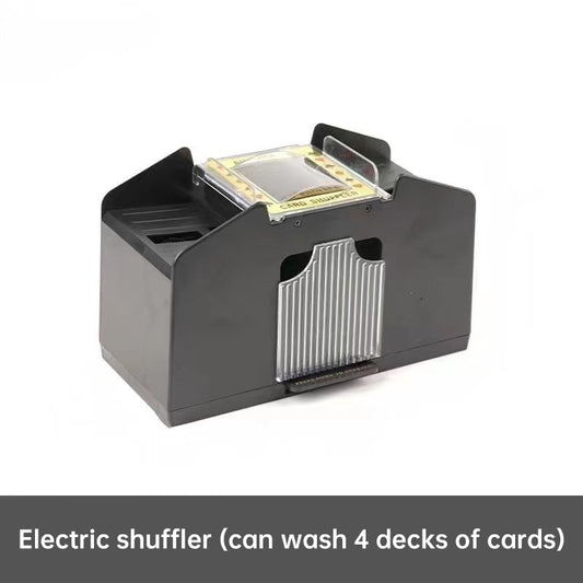 3 - sec Silent ABS Card Shuffler for Games , silent, made of ABS. For poker, board and family games.