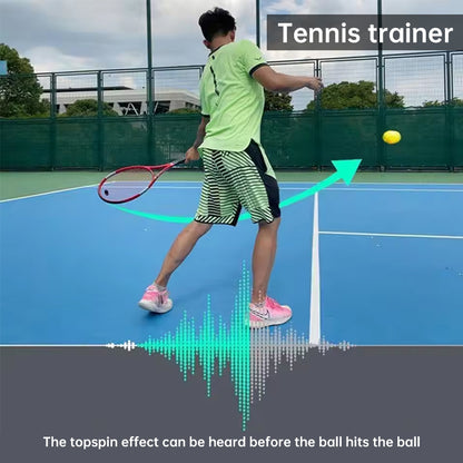 Portable Tennis Topspin Whistle Hitting Trainer - Ideal for Beginners' Swing Aid