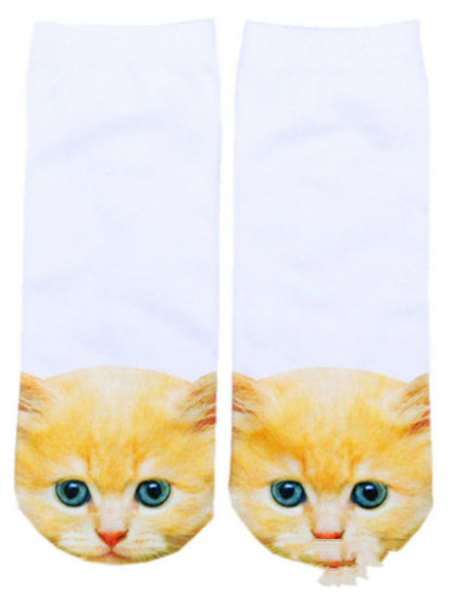 3D Printing Socks Flip Flops Cartoon Creative Socks Men And Women Couple Socks