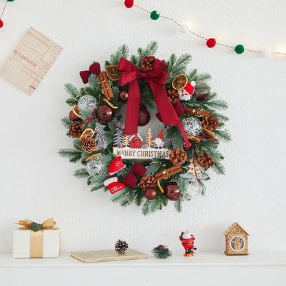 Christmas Wreath High-end Decorations Bow Pine Cone Christmas Ball