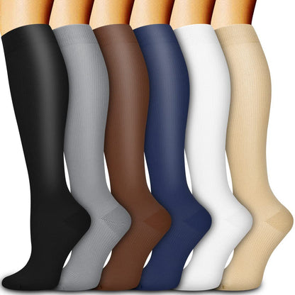 Outdoor Fitness Running Exercise Pressure Cycling Long Tube Compression Socks