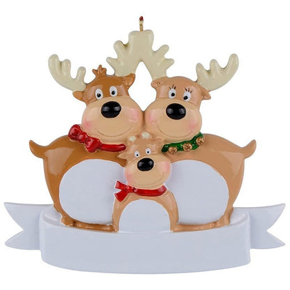 Christmas Reindeer Family Cute Home Pendant