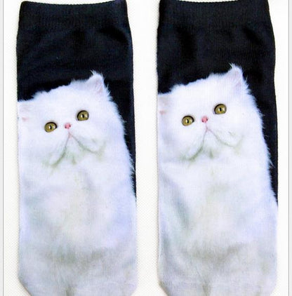 3D Printing Socks Flip Flops Cartoon Creative Socks Men And Women Couple Socks