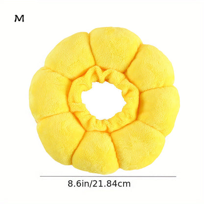 Cat Small Dog Recovery Collar, Cute Sunflower Neck Cone After Surgery, Adjustable Pet E Collar, Wound Healing Protective Cone Surgery Recovery Elizabethan Collars For Small Pets