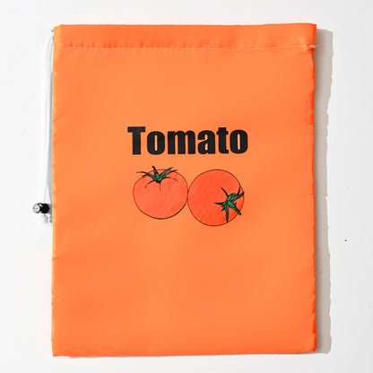 Insulated bag for keeping fresh: reusable storage organizer for bananas, lettuce and vegetables (drawstring closure)