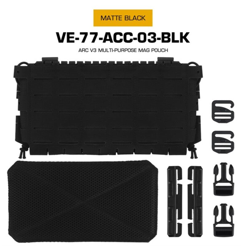 Tactical ARC V3 Molle Mag Pouch for M4/AR15, laser-cut, for hunting & airsoft.