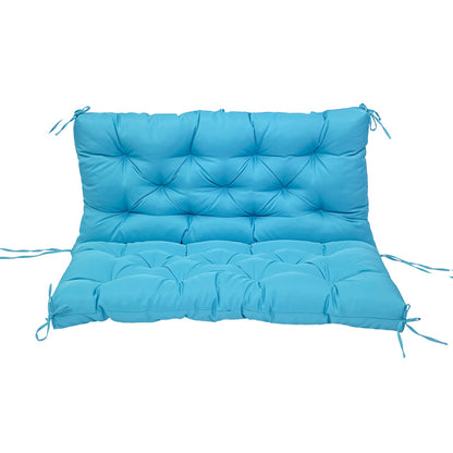 Outdoor 2/3-seater bench/swing cushions: thickened, with backrest, waterproof.