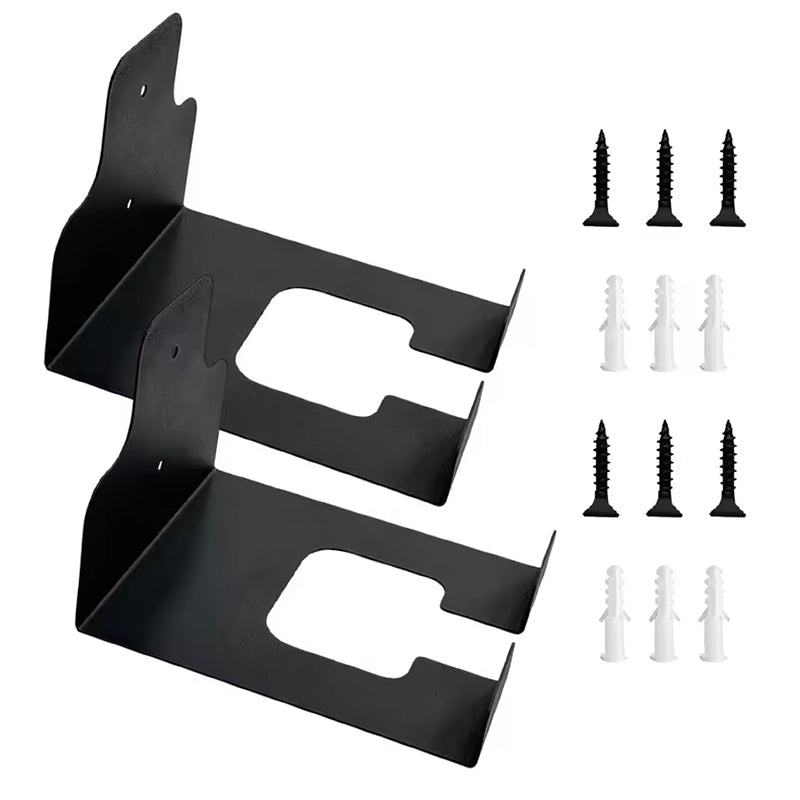 Rustproof Wall - mounted Hanger Rack: Heavy - duty, perfect for storing garden trimmers and other tools.