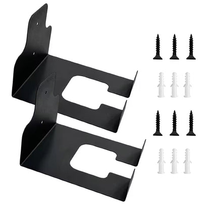 Rustproof Wall - mounted Hanger Rack: Heavy - duty, perfect for storing garden trimmers and other tools.
