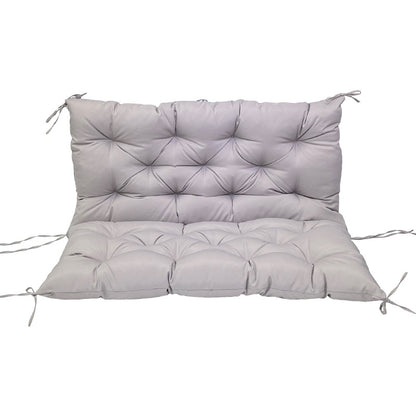 Outdoor 2/3-seater bench/swing cushions: thickened, with backrest, waterproof.