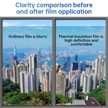 One - Way Window Privacy Film   Static Cling, Self - Adhesive Vinyl   Blocks UV, Insulates & Controls Heat