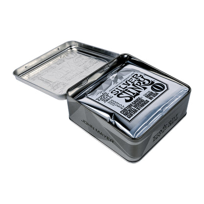 Ernie Ball John Mayer Silver Slinky Nickel Wound Electric Guitar Strings 3-Pack Tin - 10.5-47 Gauge