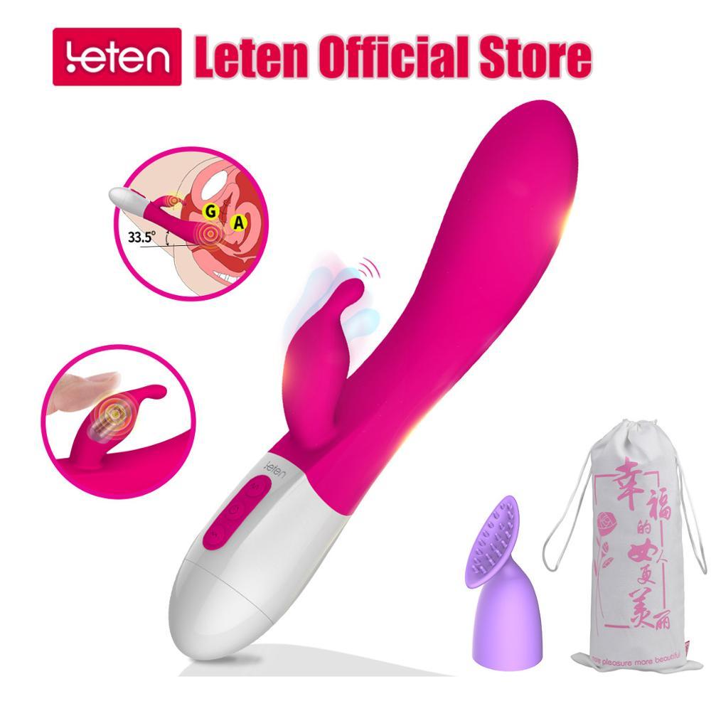 LETEN Multi Speed Vibrator For Women Wireless Clitoris Massage Rabbit Vibrator Silicone Soft Waterproof G Spot