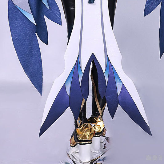 Genshin Impact Shenhe leather one-piece suit cosplay clothing anime animation clothing matching shoes